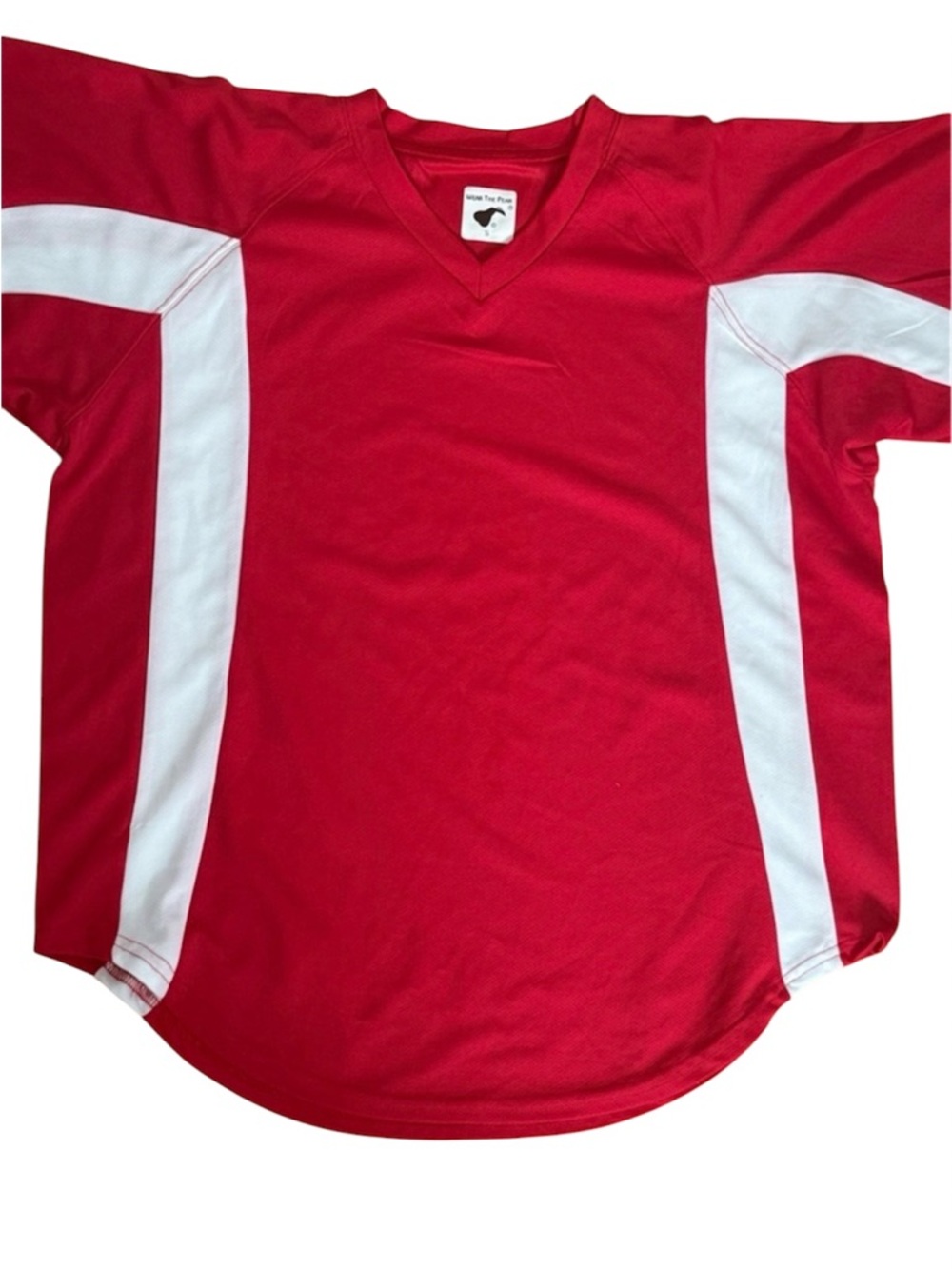 Pearsox- NWT- Red & White Men’s Sports Jersey - Size Small (Oversized)